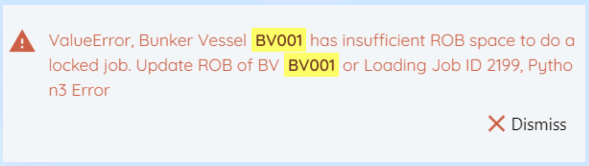 Errors displayed after AS is run