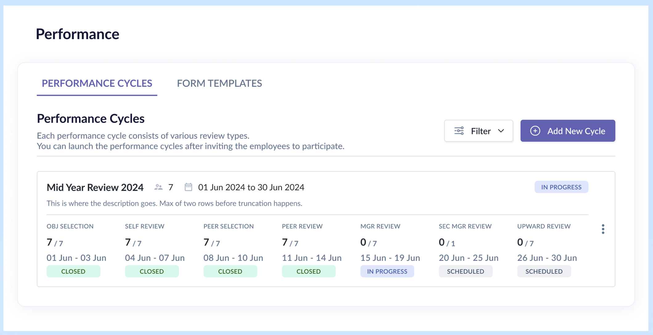Variants of the right-side nested component