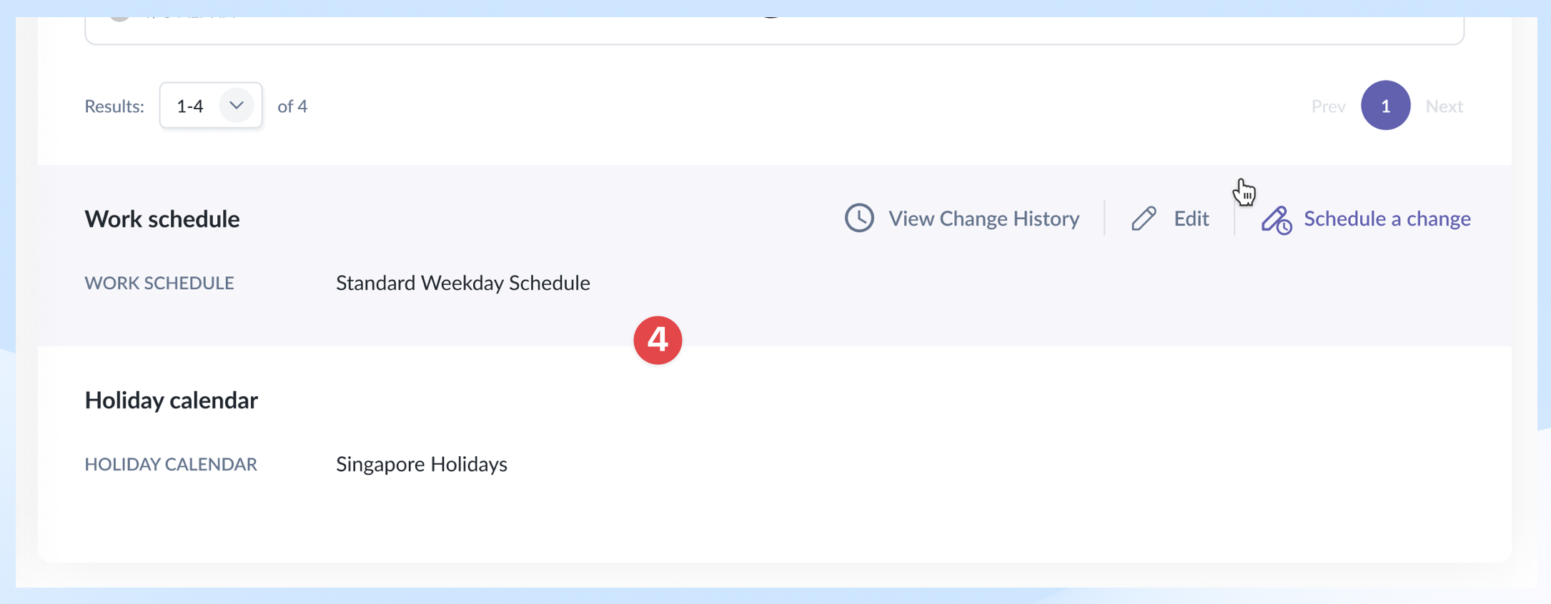 Redesigned time off page (point 4)