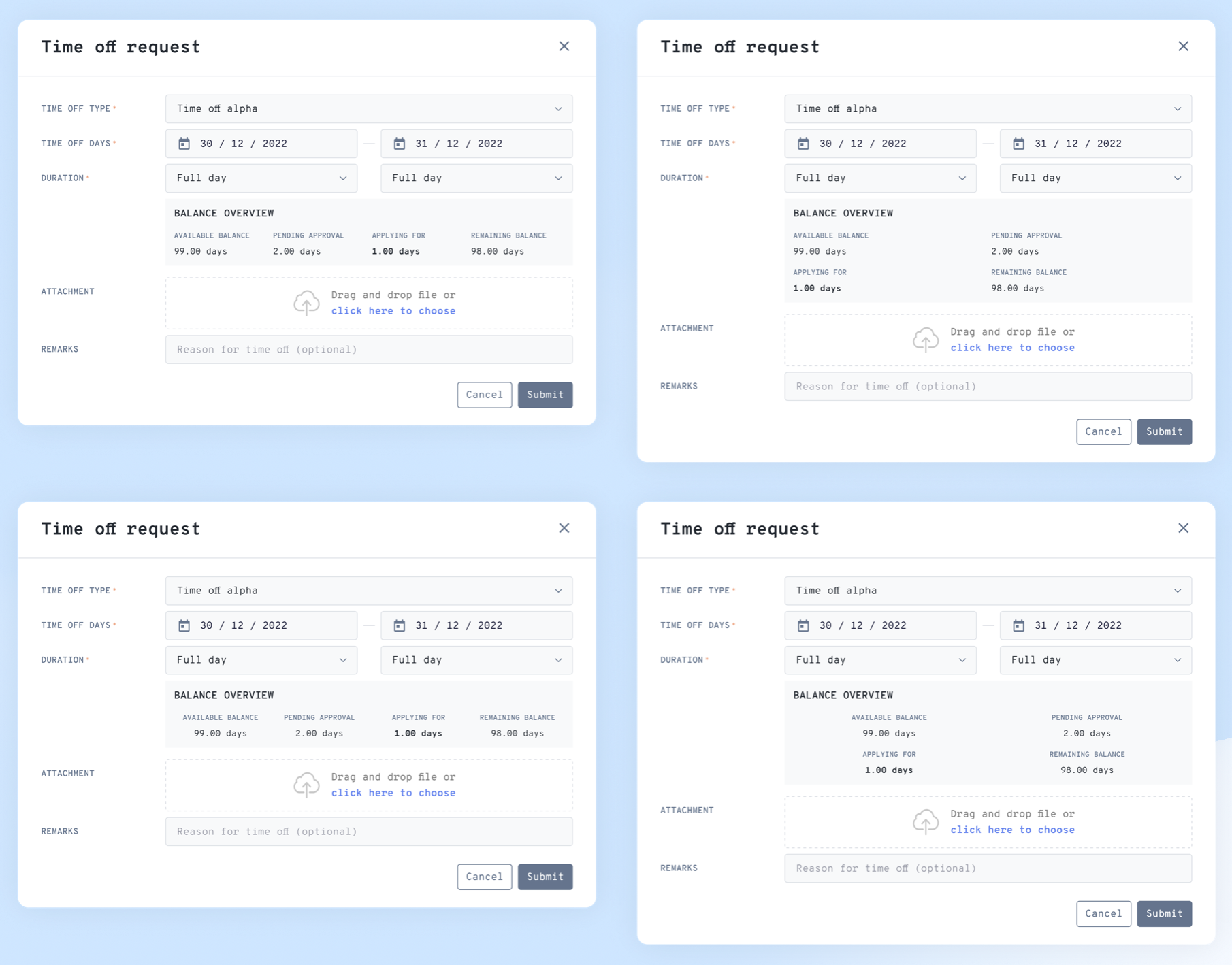 Explorations of balance overview section